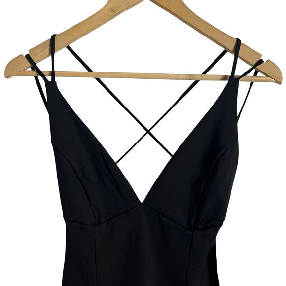 Lulus Be-All Trend-All Backless Black Midi Dress Size Small - Picture 6 of 12